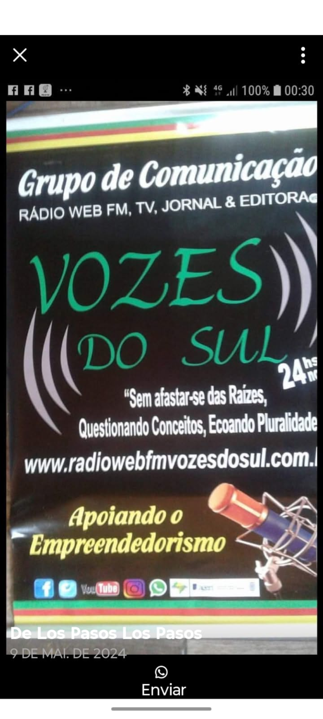 Logo Rádio Web TV Vozes do Sul